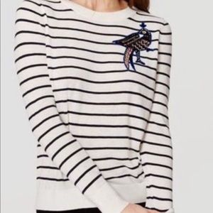 LOFT | LIKE NEW Sequin Peacock Sweater Size M